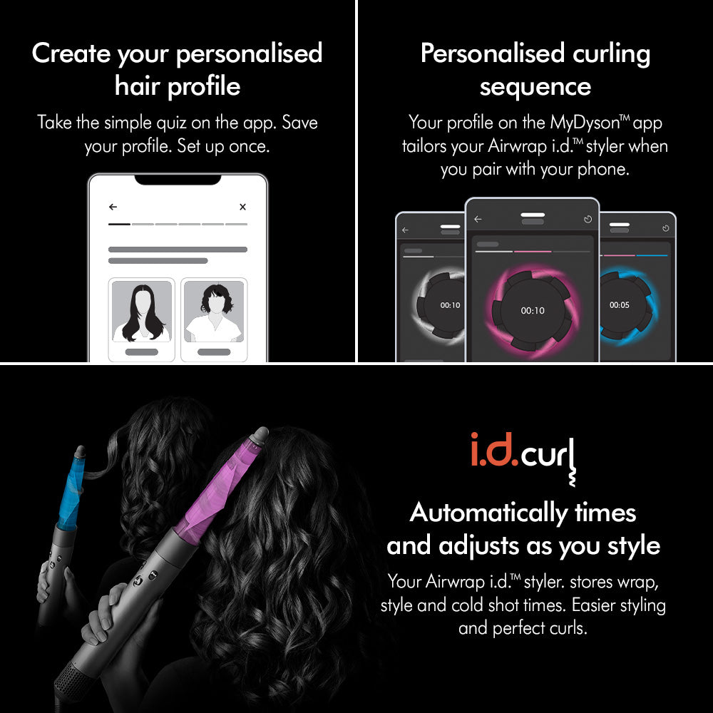 Dyson Airwrap i.d.™ Straight+Wavy multi-styler and dryer (Vinca Blue / Topaz)