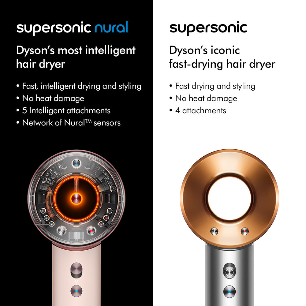 Dyson Supersonic Nural™ hair dryer HD16 with Presentation Case (Ceramic Pink/Rose Gold)