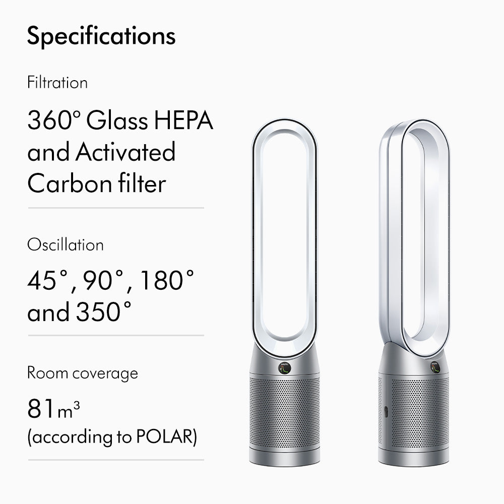 Dyson Purifier Cool™ TP11 Air Purifier Fan White/Silver (PC1)