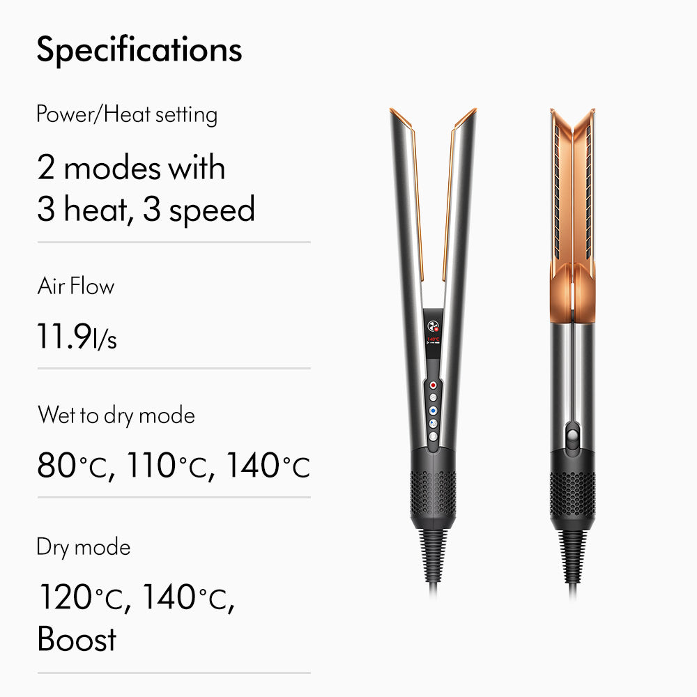 Dyson Airstrait™ straightener (Bright Nickel/Rich Copper)