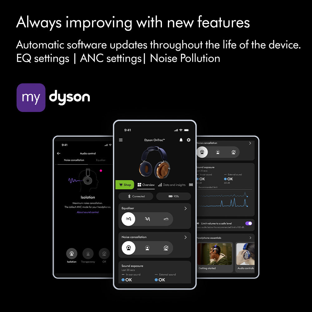 Dyson OnTrac™ headphones CNC Black Nickel