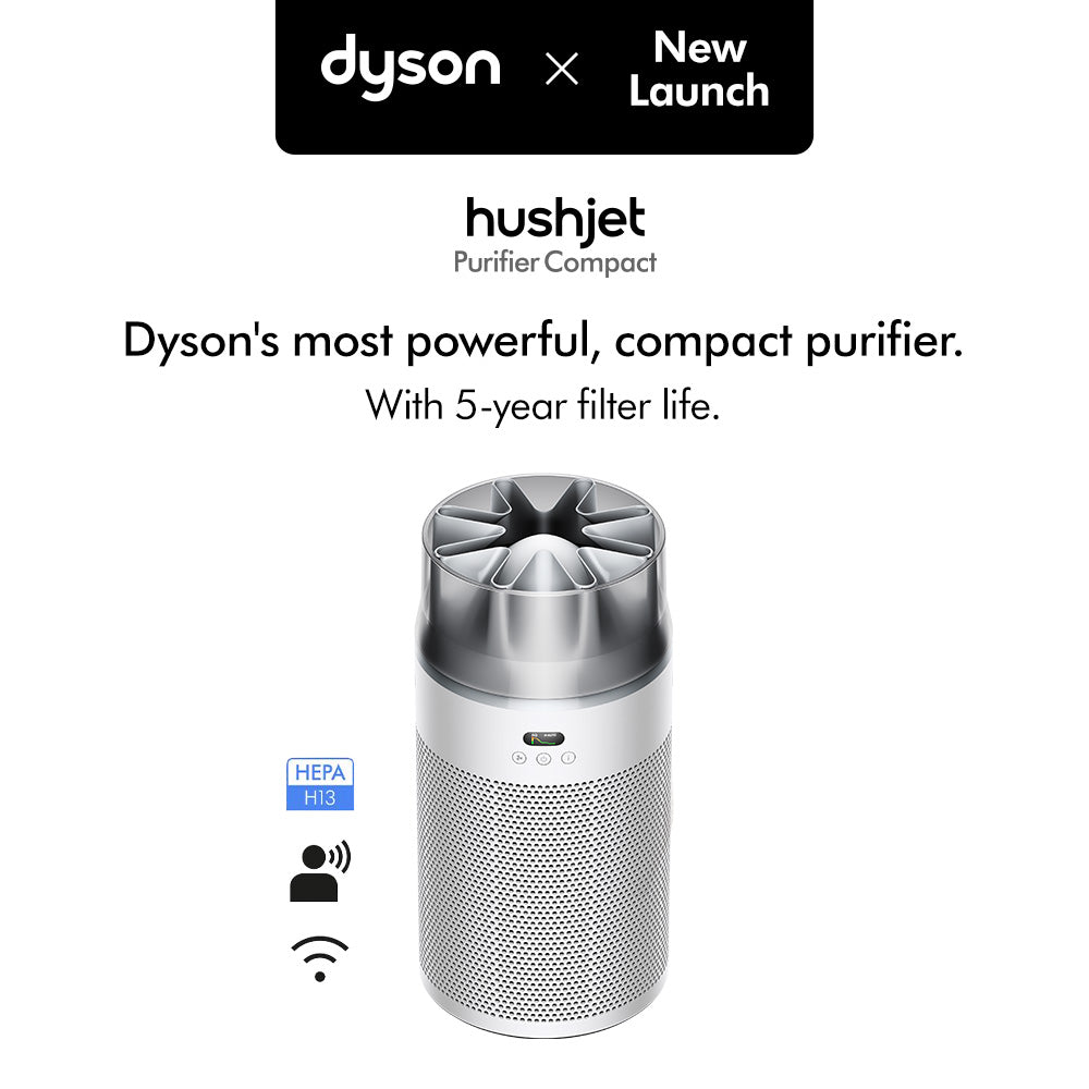 HushJet™ Purifier Compact (White/Silver)