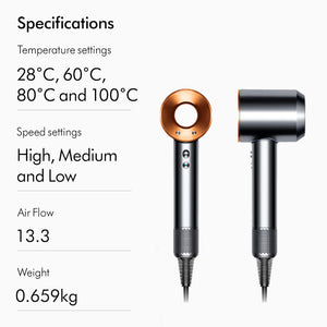 Dyson Supersonic ™ Hair Dryer HD08 (Nickel/Copper) with Flyaway attachment