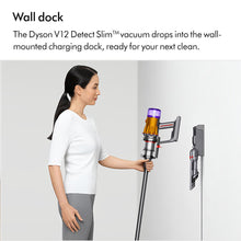 Load image into Gallery viewer, Dyson V12 Detect Slim Absolute Vacuum Cleaner (Sprayed Yellow/Iron/Nickel)

