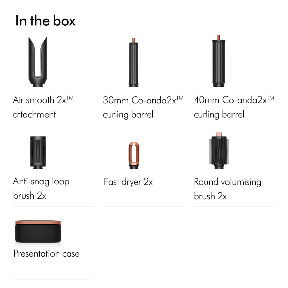 Dyson Airwrap Co-anda2x multi-styler & dryer | 6-in-1 | All day curls | Faster drying (Amber Silk)