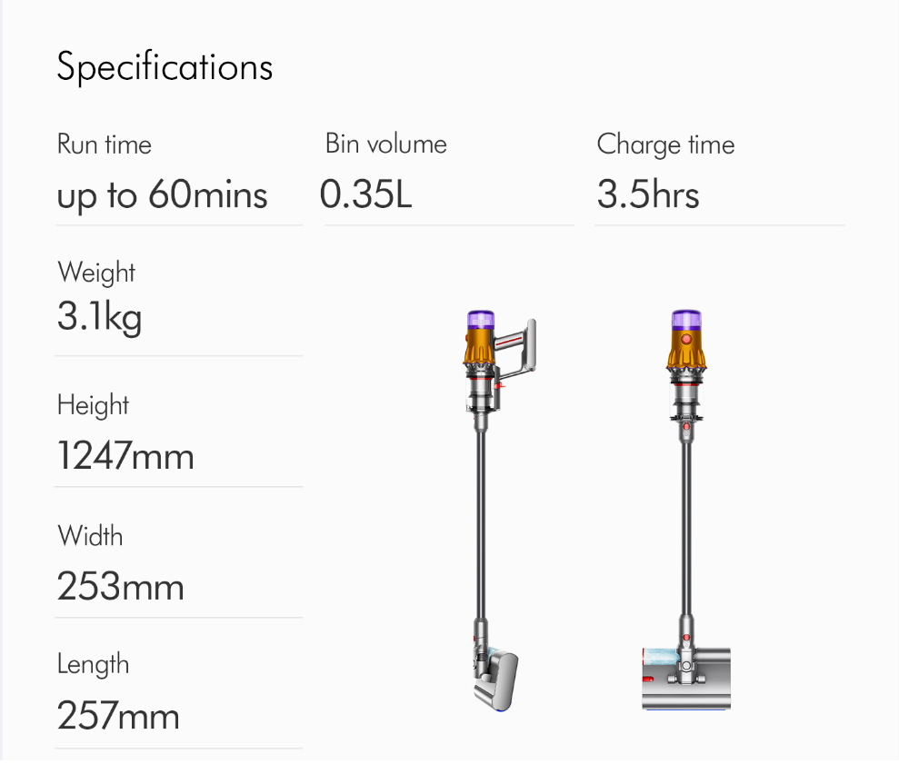 Dyson V12s Detect Slim Submarine™ Wet & Dry Cordless Vacuum Cleaner