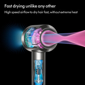Dyson Supersonic ™ Hair Dryer HD08 (Black/Nickel) with Flyaway Attachment