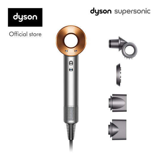 Dyson Supersonic ™ Hair Dryer HD15 (Bright Nickel/Bright Copper) with Flyaway Smoother