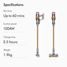 Load image into Gallery viewer, Dyson V12 Detect Slim Absolute Vacuum Cleaner (Sprayed Yellow/Iron/Nickel)
