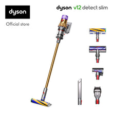 Load image into Gallery viewer, Dyson V12 Detect Slim Absolute Vacuum Cleaner (Sprayed Yellow/Iron/Nickel)
