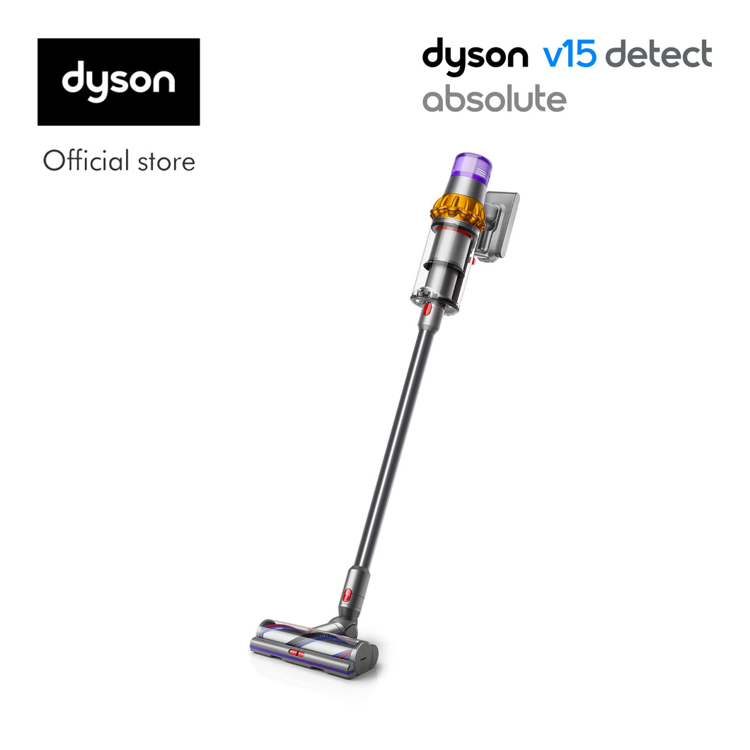 Dyson V15 Detect ™ Absolute Cordless Vacuum Cleaner (Sprayed Yellow/Nickel)