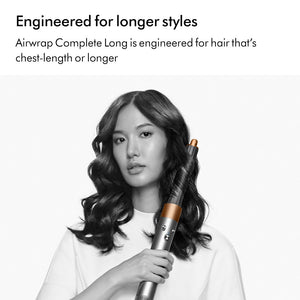 Gift Edition Dyson Airwrap ™ Hair Multi-styler Complete Long (Topaz Orange) with Byzantine Purple Case